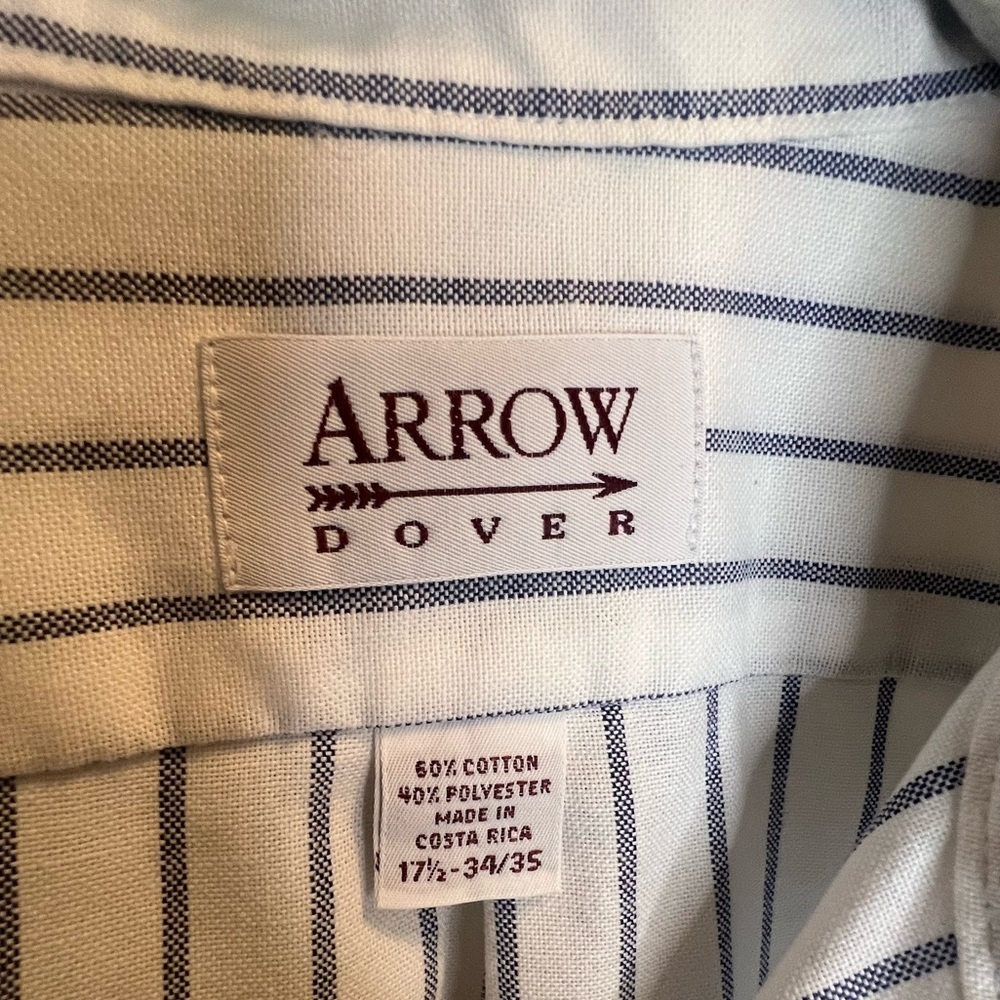 Arrow Men's White Striped Shirt - Picture 3 of 4